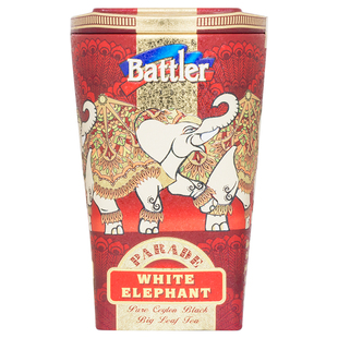 Battler斯里兰卡进口锡兰红茶下午茶礼物罐装PEKOE红色方罐100g
