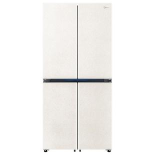 美的餐边柜冰箱427家用电冰箱45cm深度超薄零嵌十字四门换新补贴