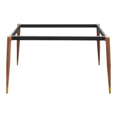 滕丽华餐桌架岩板桌腿支架胡桃色