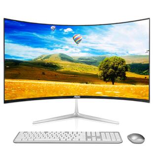 AOC品牌一体机电脑台式家用办公高配高清24寸全套2025新款台式机整机苹果华为戴尔华硕惠普