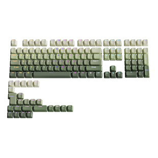 腹灵青提乌龙正刻键帽PBT耐磨耐打油渐变透光原厂wooting cherry