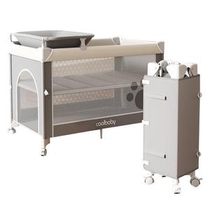 coolbaby婴儿床可折叠拼接大床新生儿宝宝床多功能可移动bb床9162