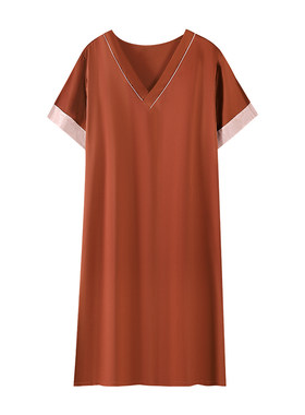 芬腾可安女士冰丝夏季家居服睡裙