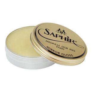 莎菲雅SAPHIR进口鞋蜡黑色皮鞋抛光蜡真皮上光蜡皮鞋油无色镜面蜡