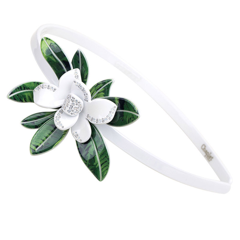 包邮 法国佩妮chaplet饰品栀子花齿带头箍发饰发箍盘发头饰发卡