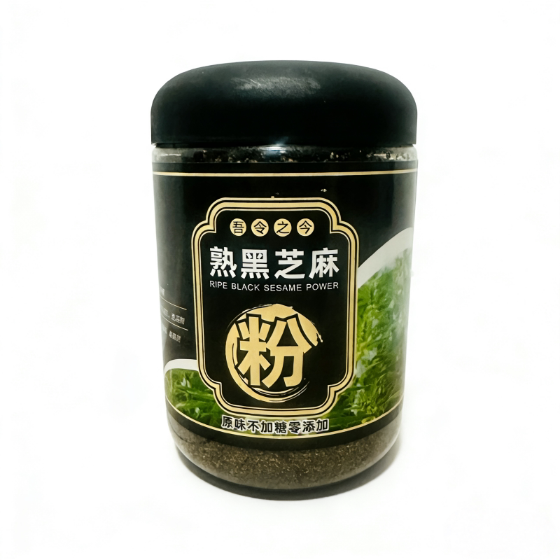现磨零添加黑芝麻粉500g罐装