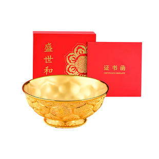 陕西历史博物馆藏盛世和合大唐金碗乔迁客厅摆件西安文创伴手礼物