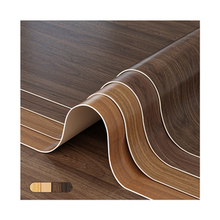 黑胡桃木纹贴纸自粘仿木加厚门桌面翻新衣柜子木板木饰面贴皮墙纸