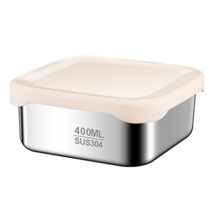 304不锈钢糙米饭分装盒密封杂粮小饭盒可微波炉定量减脂冷冻保鲜