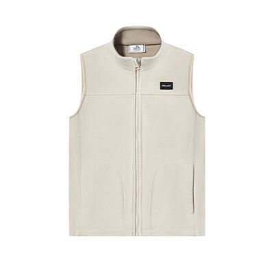 伯希和新款抓绒马甲男女双面背心