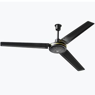 钻石牌家用吊扇客厅餐厅吊顶黑色工业大风力强力轻音遥控电风扇