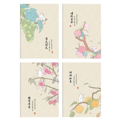 笔记本子文艺精致大学生用简约本子批发加厚A5练习本B5作业本可爱少女心记事本缝线本16K车软抄ins风个性定制