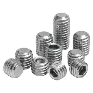 304不锈钢DIN913平端紧定螺丝GB77内六角无头机米M2M2M2.5M20M24