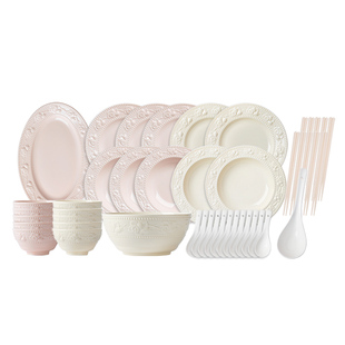 碗筷套装乔迁之喜入宅餐具套装乔迁新居迁乔碗碟乔迁之喜入宅碗盘