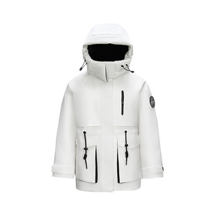 防护外套|森马羽绒服女中长款工装防油防污冬防雨防风收腰厚外套