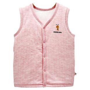 儿童保暖马甲小中大男女童夹丝棉防寒坎肩小蚂蚁纯棉加厚开襟背心