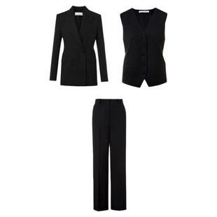 【秀场同款】高智衣橱朗姿气质黑色商务西装外套/西裤/马甲高级感