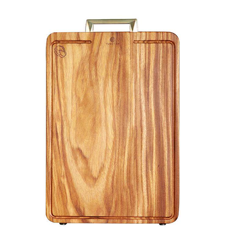 原森太金丝柚木菜板防霉抗菌家用切菜砧板整木粘板厨房实木案板