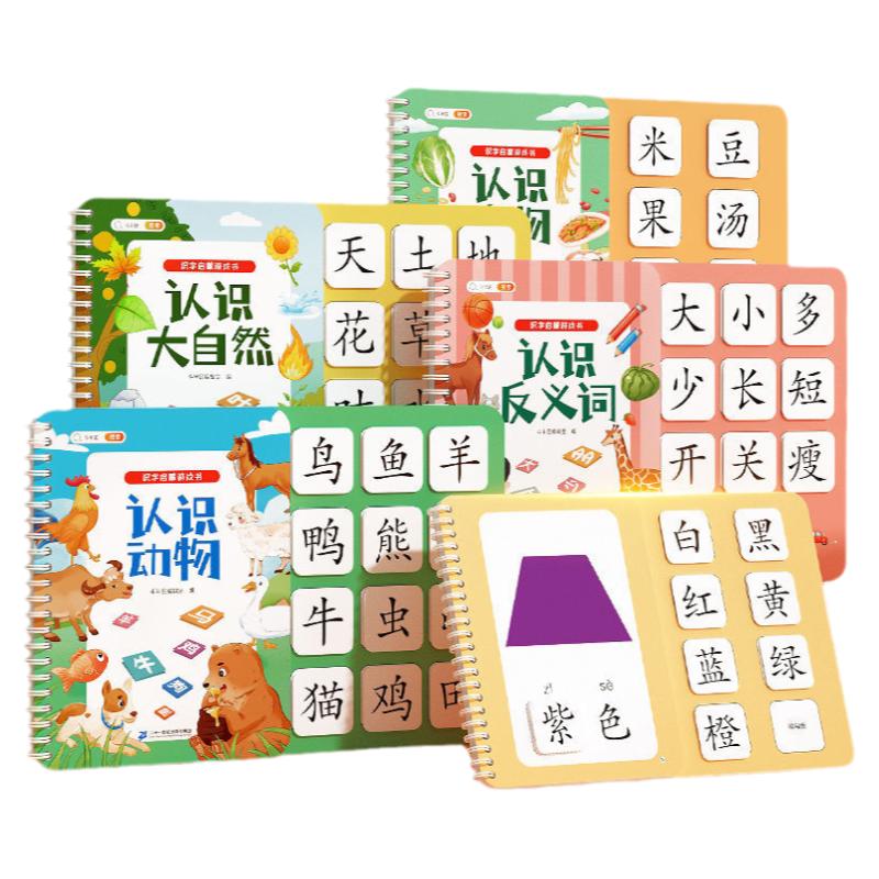 早教识字安静书识字卡片2-7岁