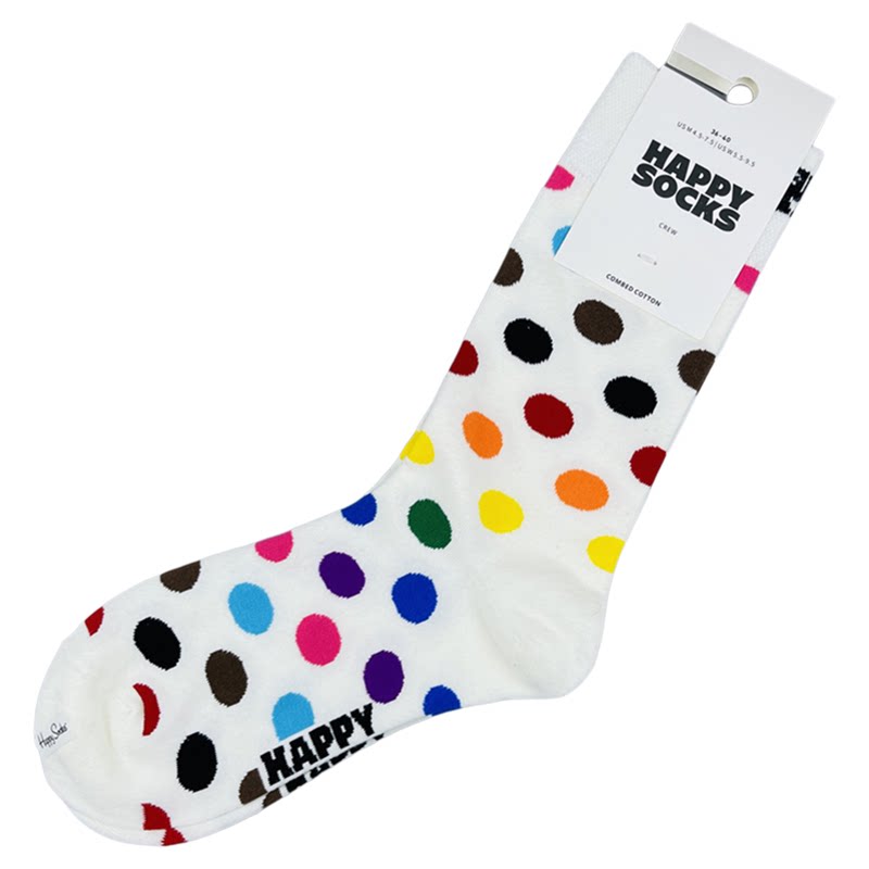 爆款HappySocks波点爱心条纹袜子