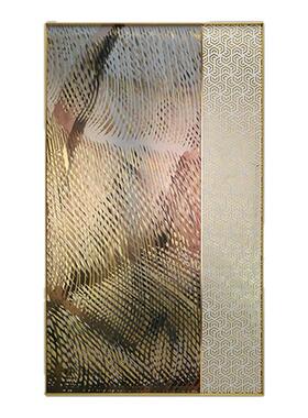 现代简约轻奢线条立体挂画装饰画