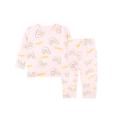 衣拉拉女童薄款莫代尔秋衣套装