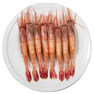 【新批次】俄罗斯冰山蓝盒甜虾刺身大号北极甜虾头籽腹籽即食日料