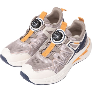 探路者儿童跑步运动鞋男童户外防滑徒步鞋女童旋钮快脱网面童鞋