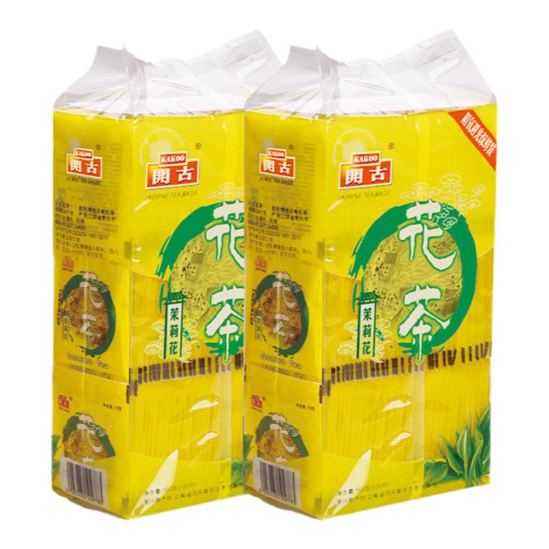 开古茉莉花茶保鲜红茶100包酒店沐足招待茶商用装花茶一次性茶包
