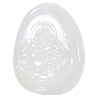 和合玉器羊脂白玉和田玉佛公挂件