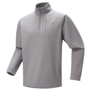 Ozark奥索卡25秋冬季新品半拉链长袖T户外运动环保弹力打底衫男款