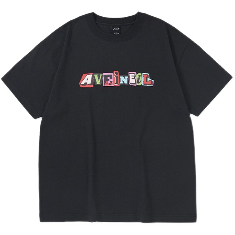 【王源同款】Aveineil logo印花圆领短袖T恤宽松百搭时尚休闲短袖