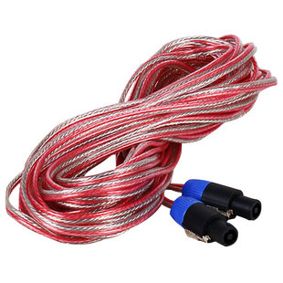 专业音响线材 喇叭线 发烧无氧铜音箱线 功放连接音箱成品线材