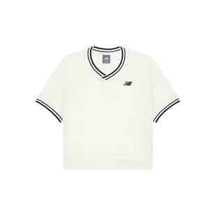 New Balance NB官方26秋新女款V领简约透气短袖T恤两件套WT62T9HR