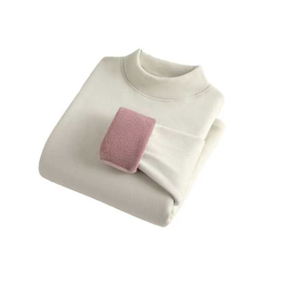 2025年新款打底衫女秋冬内搭加绒高级感加厚半高领冬季德绒保暖衣