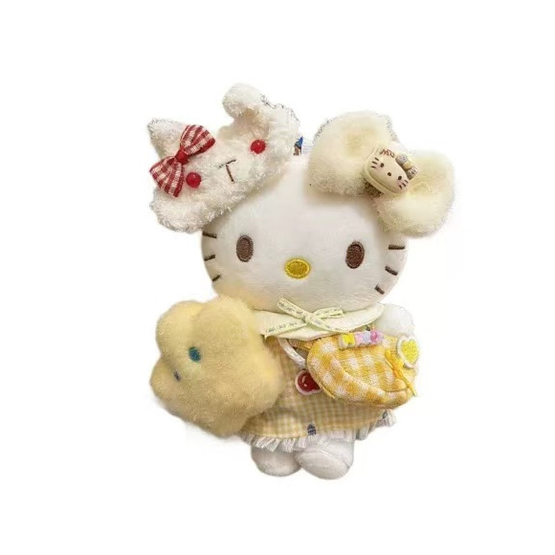 日本BOOKOFF黄色系列hellokitty挂件Kt玩偶包挂件钥匙扣生日礼物