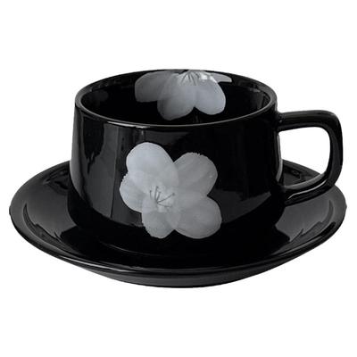 荣耀时创法式复古咖啡杯杯碟套装