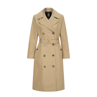 【防泼水】Scofield女装飒爽含棉长款风衣双排扣收腰2025秋冬新品