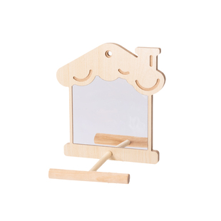 宠尚天鹦鹉镜子站架虎皮牡丹玄凤站棍站杆鸟笼装饰趣味造景玩具