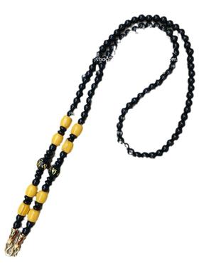 泰国黑玛瑙配饰佛牌链