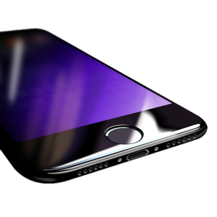 适用苹果iPhone6/6s/7/8/Plus钢化膜se2/3代全屏软边护眼抗蓝光防摔手机贴膜6P/6sP/7P/8P新款高清防爆保护膜