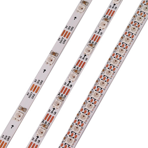 精品款SK6812/WS2812窄板宽4MM5MM全彩led灯条3535贴片5V幻彩灯带