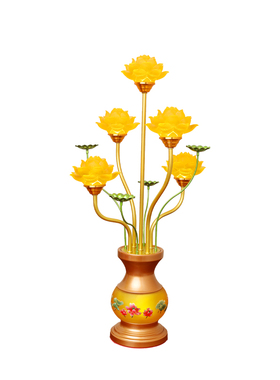 家用佛堂插电LED七彩莲花供佛灯