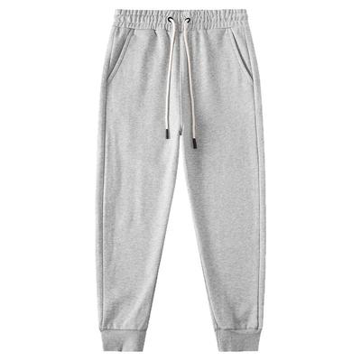 碳素磨毛紧密自发热手抓一体绒 480g花灰螺纹收口保暖厚实卫裤