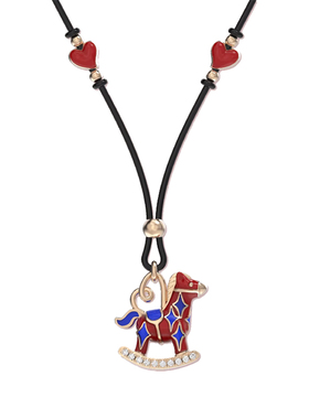 LAZYSURI懒苏芮星运福马毛衣链