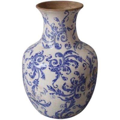 青花瓷花瓶客厅插花玄关摆件