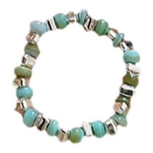 人造珍珠碎银子戒指女小众设计食指戒高级感情侣对戒时尚尾戒指环