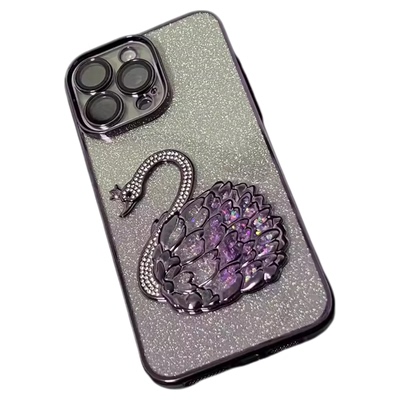 【奢华闪钻】流失天鹅防摔手机壳