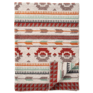 正品进口Klippan艺术家皆川明Lisa纯毛毯羔羊毛沙发毯秋冬床盖毯