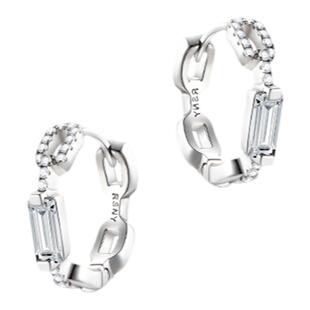 [谭松韵同款]RSNY链式耳环女时尚ins小巧气质简约个性S925银耳钉